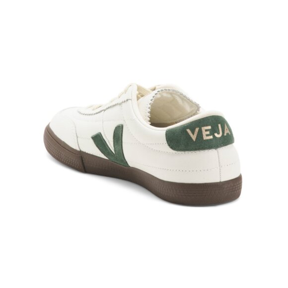 VEJA White/green Made In Brazil Leather Panenka Sneakers - Picture 2 of 2